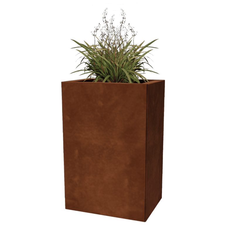 Jardinera de acero corten - Rectángulo - 30 x 40 cm