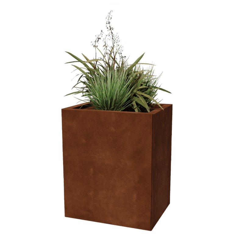 Jardinera de acero corten - Rectángulo - 40 x 50 cm