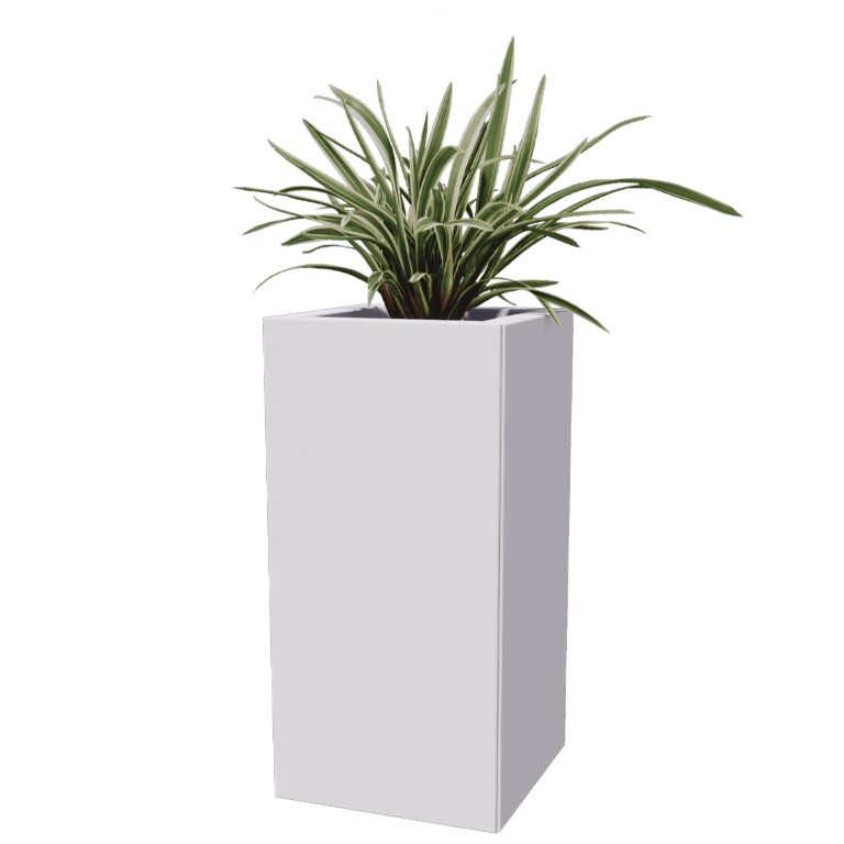 Jardinera de acero - Cuadrado - 30 x 30 cm