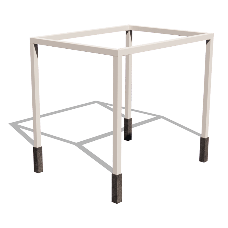 Pérgola de acero - Cuadrado - 324 x 250 x 230 cm