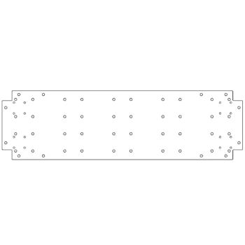 Placa inferior de acero galvanizado - 30 x 100 cm