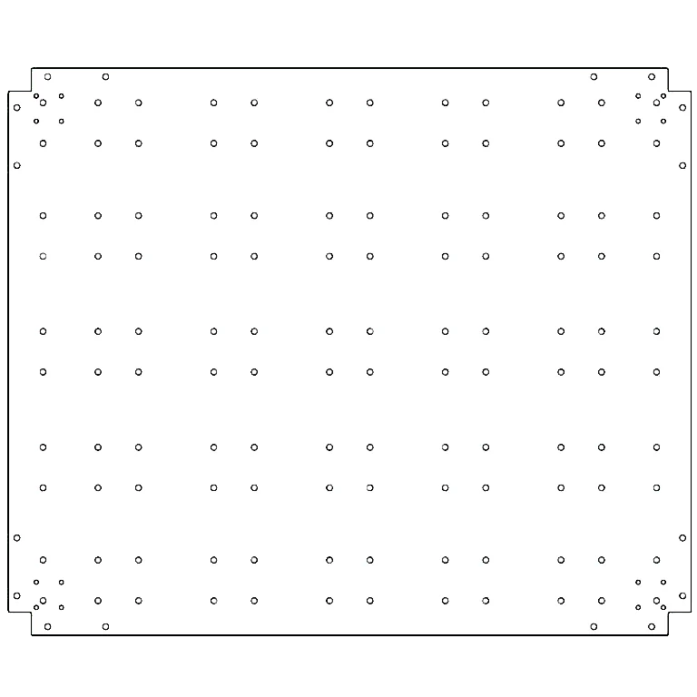 Placa inferior de acero galvanizado - 100 x 120 cm