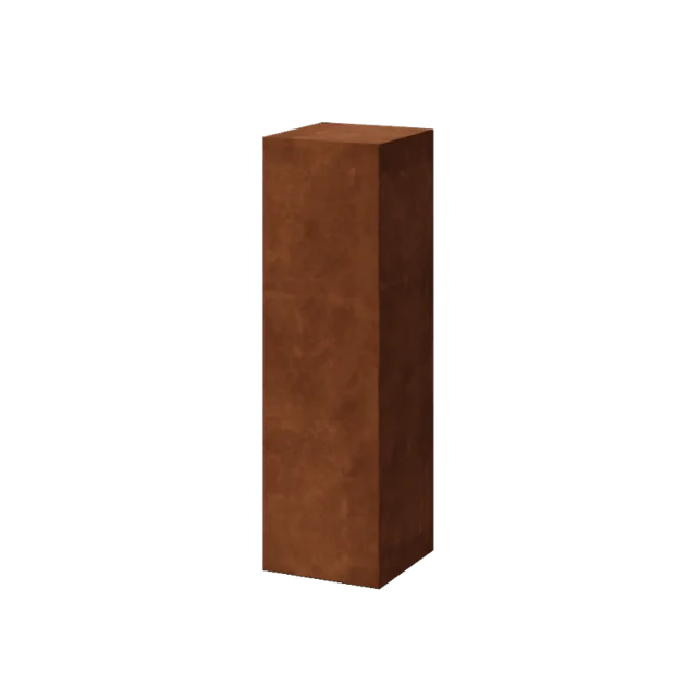 Pedestal de acero corten - Ohio - 30 x 30 x 100 cm